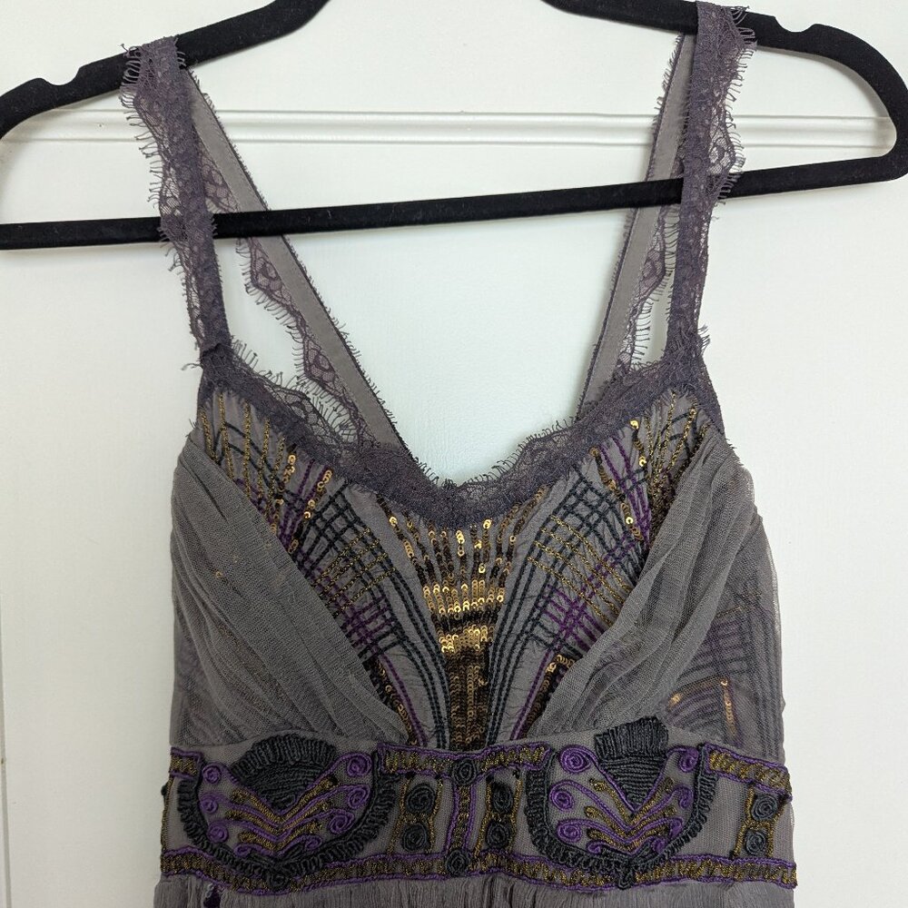 Free People Size 6 Bohemian Gown with Fine Detailing